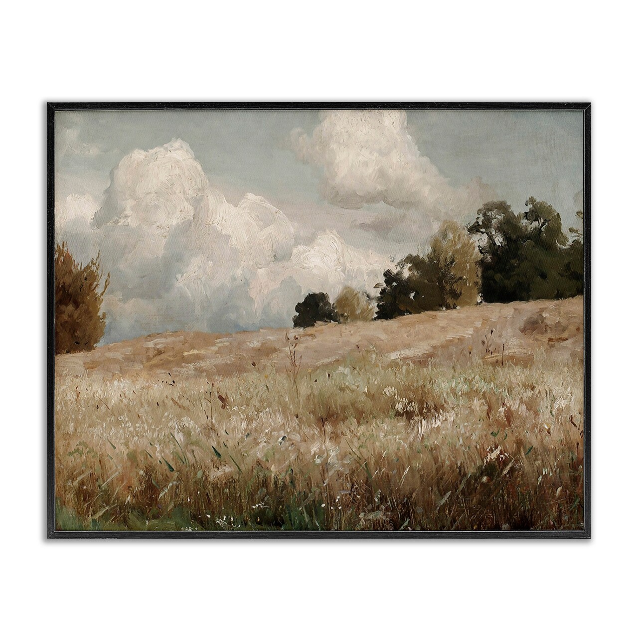 Stupell Industries Classic Nature Field Landscape Framed Giclee Art